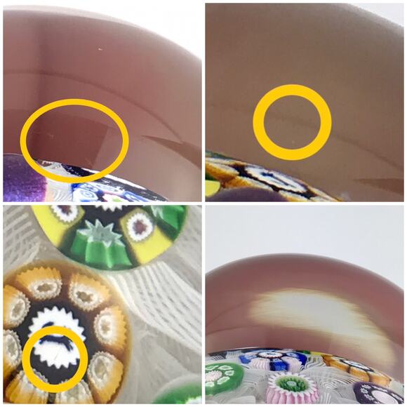 Perthshire PP11 1976 Spaced Millefiori Animal Cane Penguin Squirrel Paperweight - Picture 13 of 13